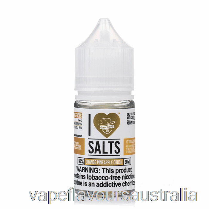 Vape Nicotine Australia Orange Pineapple Crush - I Love Salts - 30mL 25mg